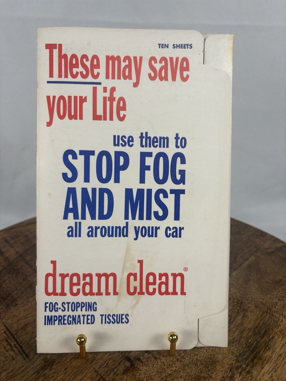 Original Dream CleanFog-Stopping Impregnated Tissues Complete Original Unused